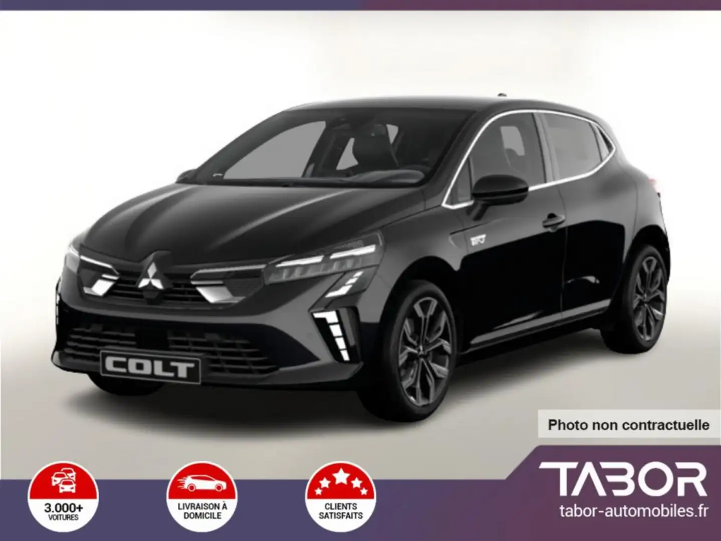 Mitsubishi Colt 1.6 HEV 143 GPS Bose ACC Radars Noir - 1