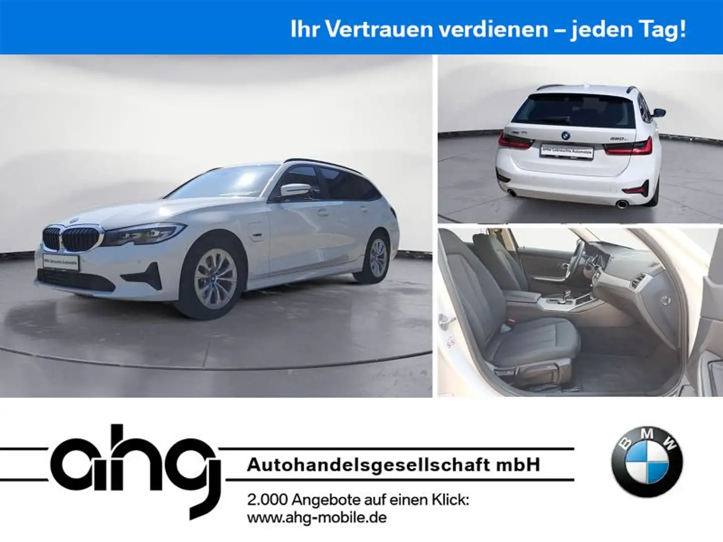 BMW 320 e xDrive Touring Advantage Automatic Aut. Blanc - 1