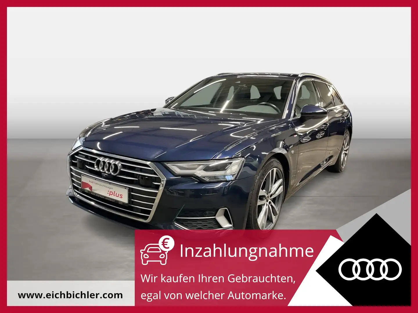 Audi A6 Avant 45 TDI quattro S tronic S line 360 ACC Bleu - 1