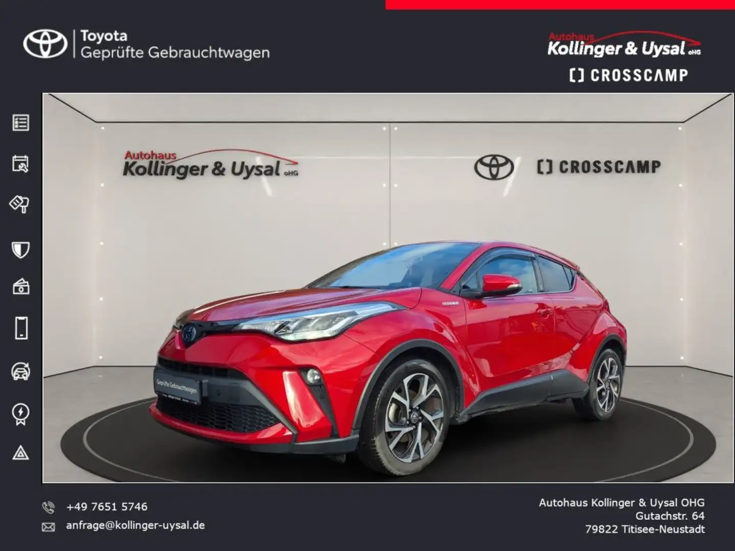 Toyota C-HR 2.0 Hybrid Team Deutschland Rot - 1
