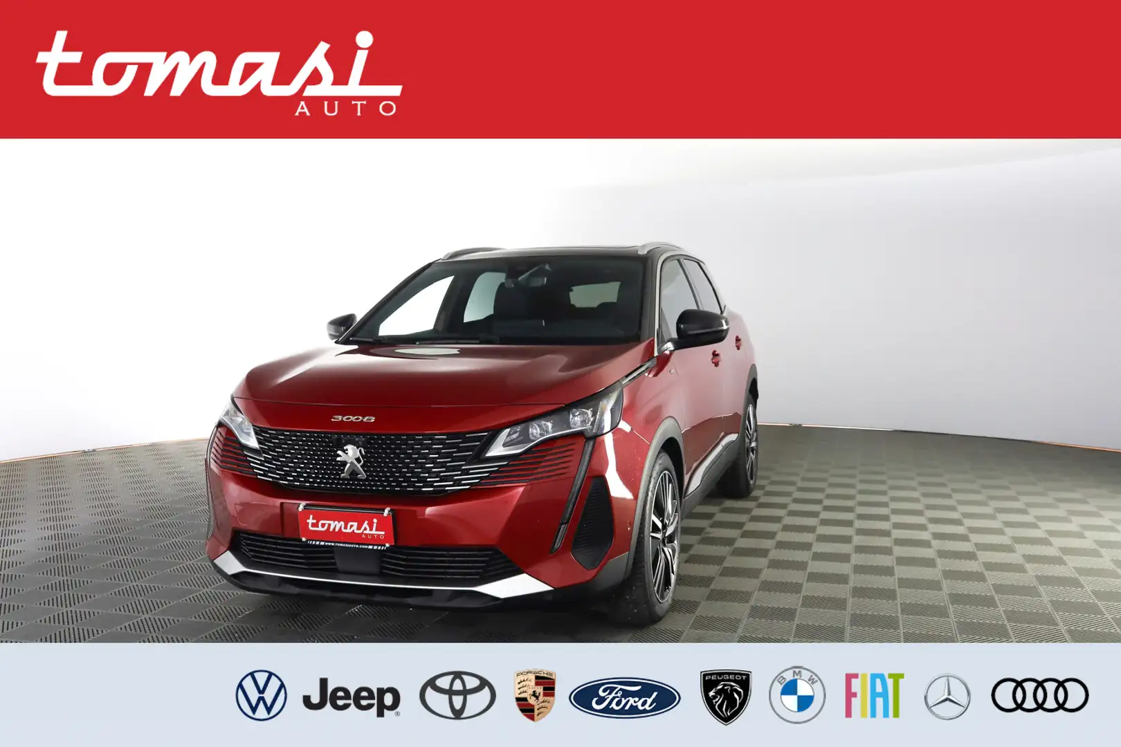 Peugeot 3008 BlueHDi 130 S&S EAT8 GT Pack TETTO PANORAMICO APRI Rosso - 1