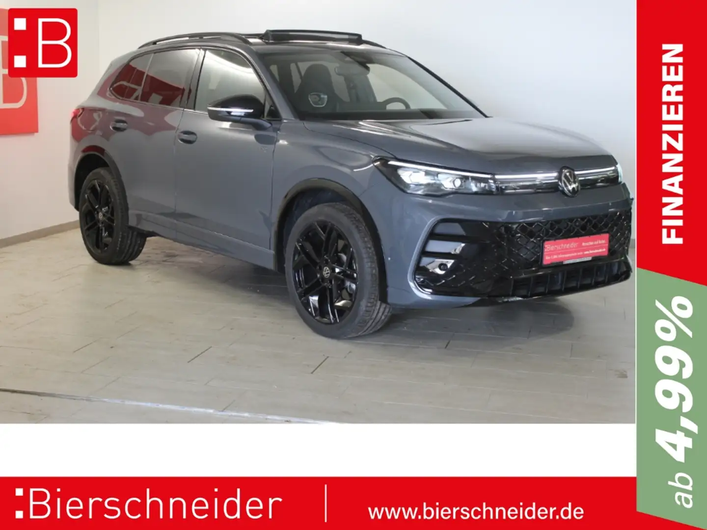 Volkswagen Tiguan 2.0 TSI DSG 4Mo. 2x R-Line Black Style 20 AHK PANO Grau - 1