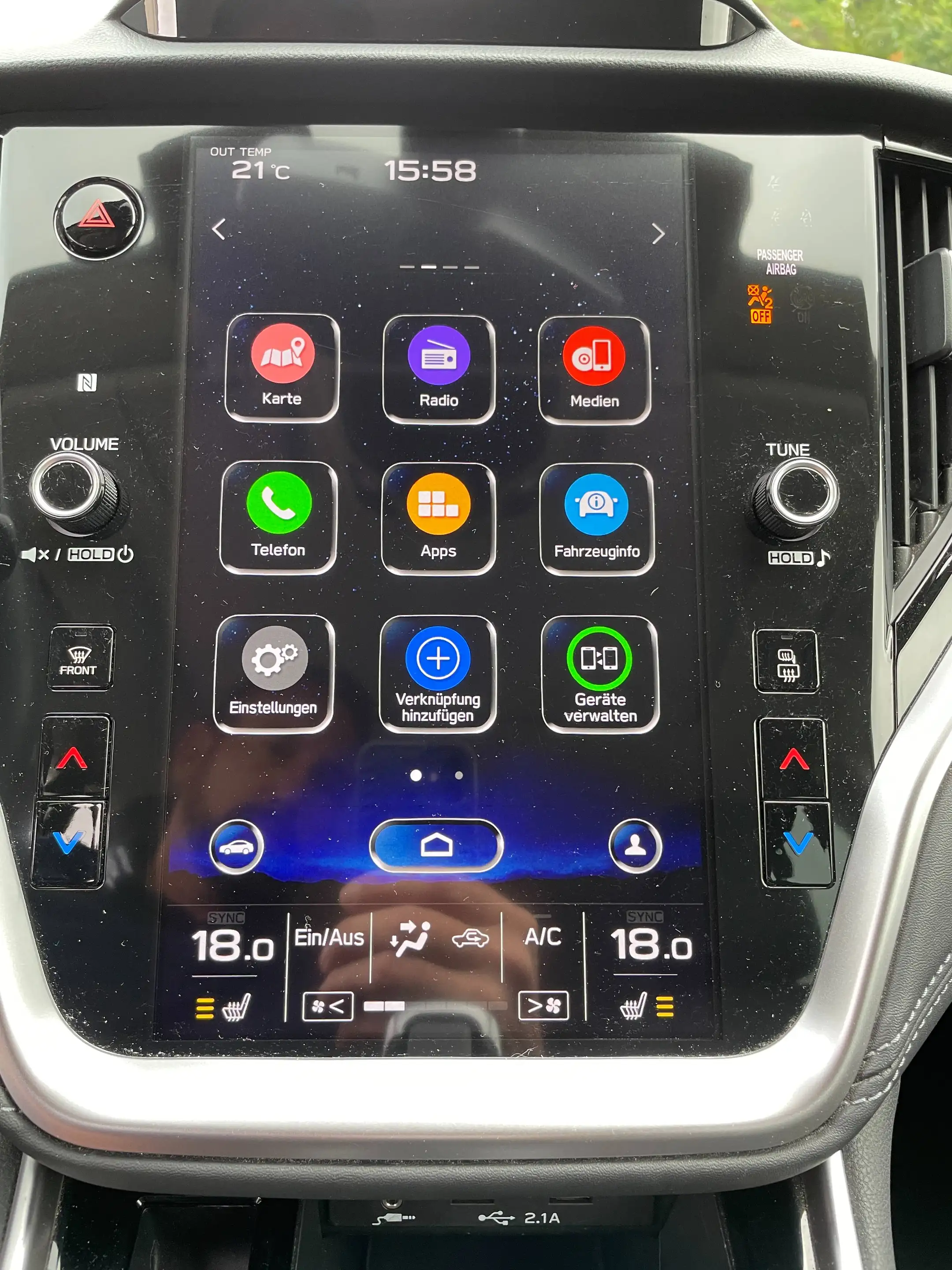 Subaru OUTBACK Outback 2.5i Lineartronic Platinum AHK — photo 14