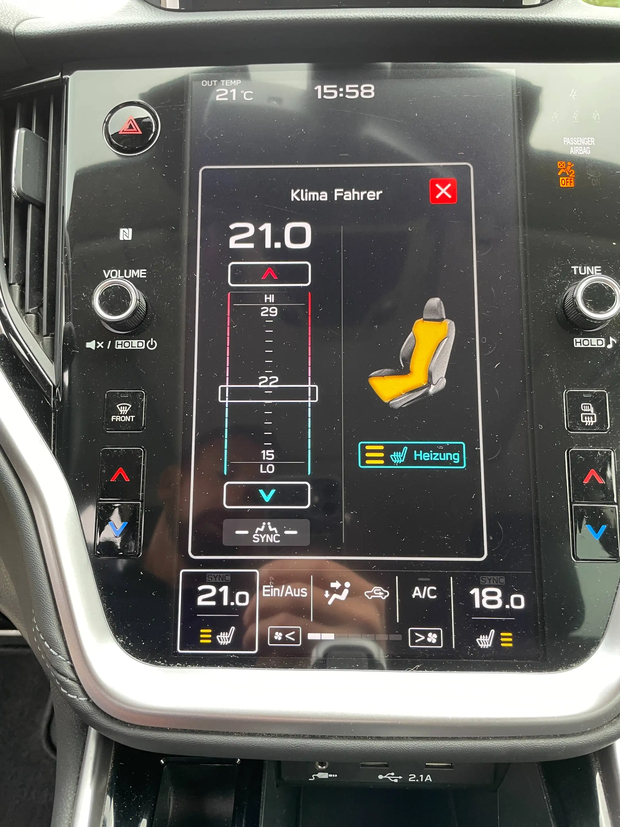 Subaru OUTBACK Outback 2.5i Lineartronic Platinum AHK — photo 15
