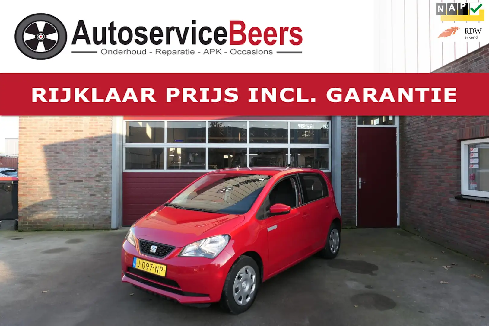 SEAT Mii Electric Electric, Nette auto, Automaat, DAB+, Cli Rood - 1