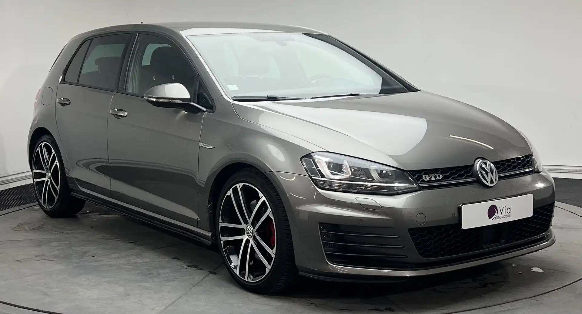 Volkswagen Golf 2.0 TDI 184 BlueMotion Technology DSG6 GTD Orig France Gris - 2