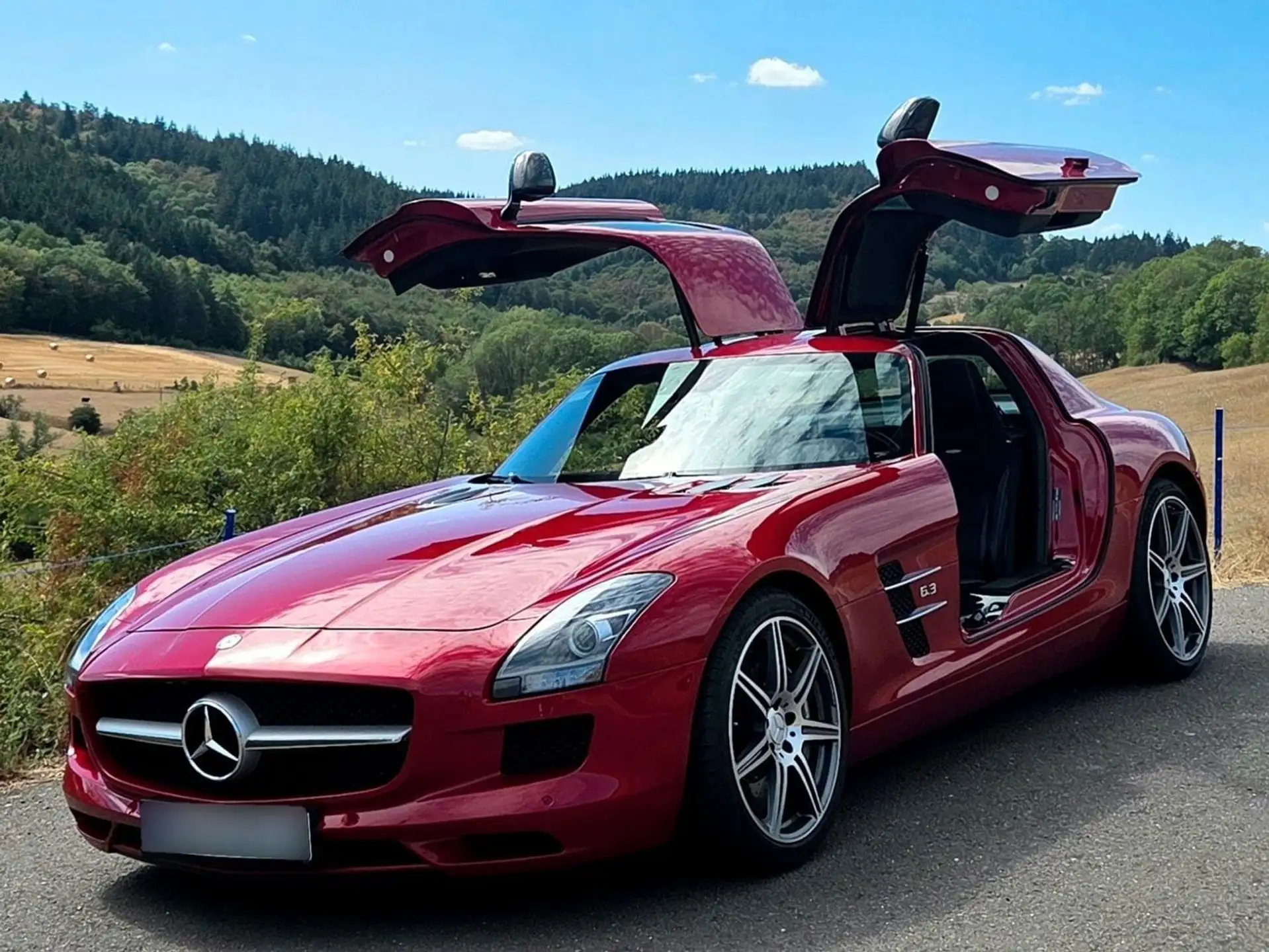 벤츠 SLS AMG 2011 버건디 사진 1