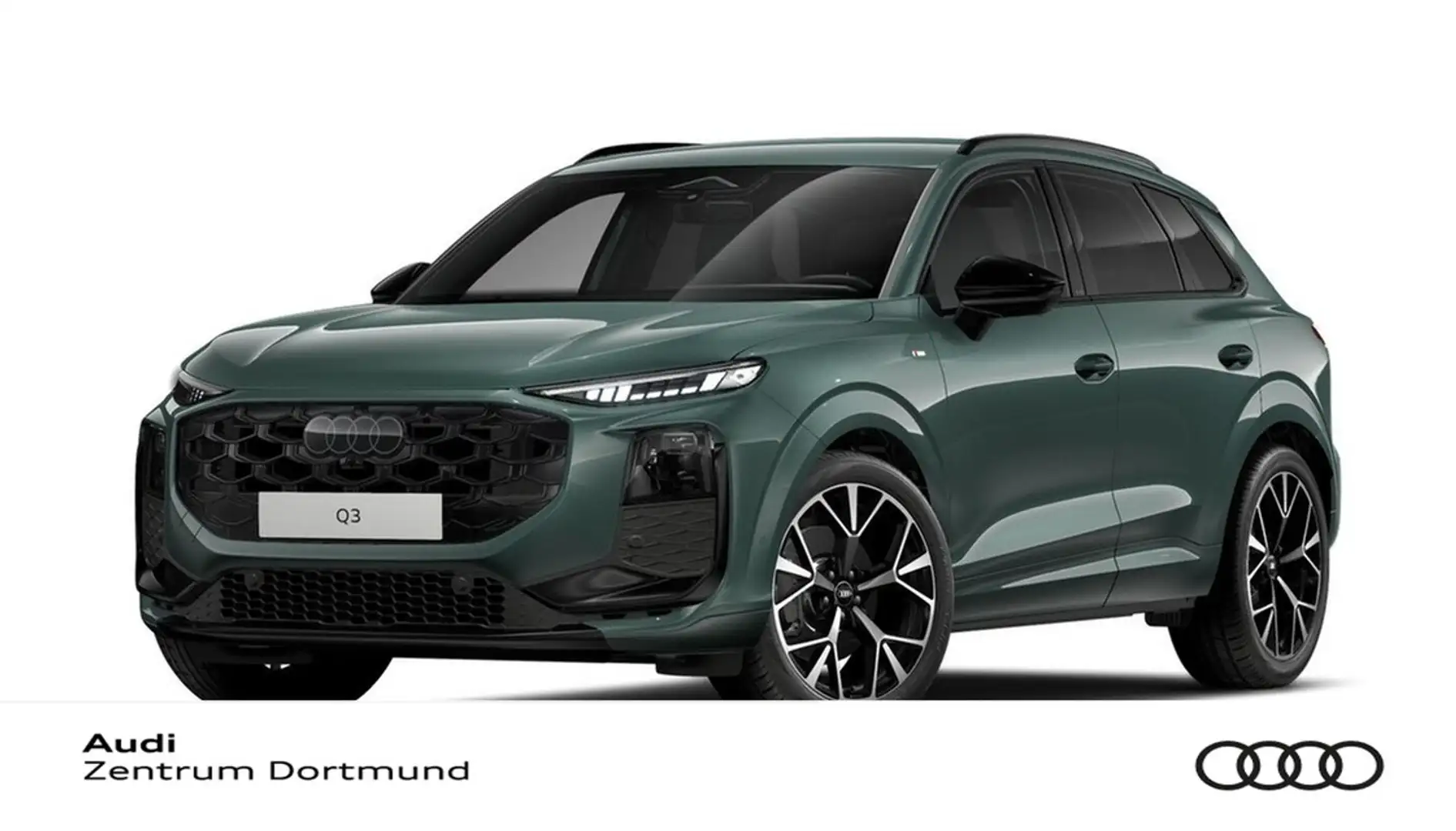 Audi Q3 TFSI quattro S tronic AHK+Sonnenschutzverglasun... Grün - 1