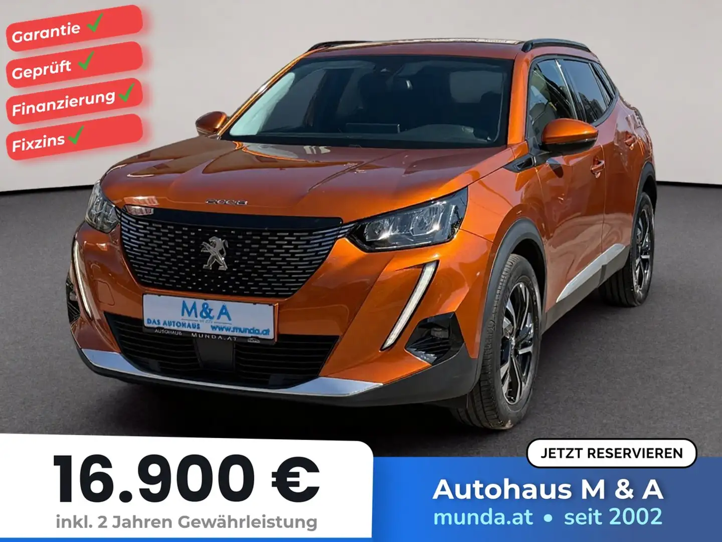 Peugeot 2008 1.2 PureTech Allure Pack * Erstbesitz * GARANTIE Orange - 1