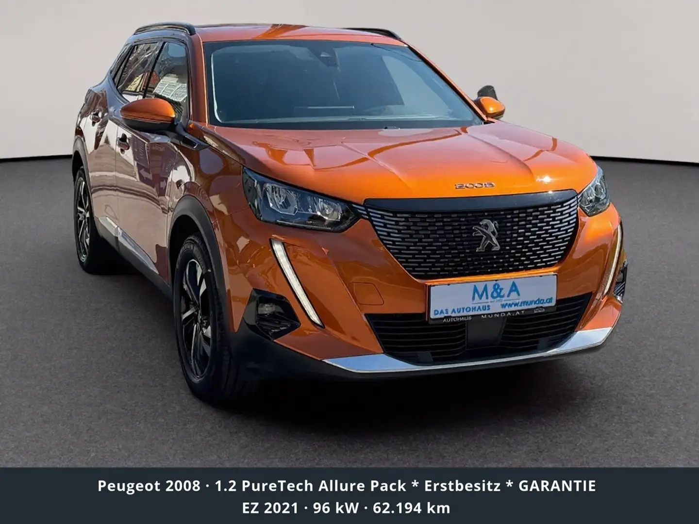 Peugeot 2008 1.2 PureTech Allure Pack * Erstbesitz * GARANTIE Orange - 2