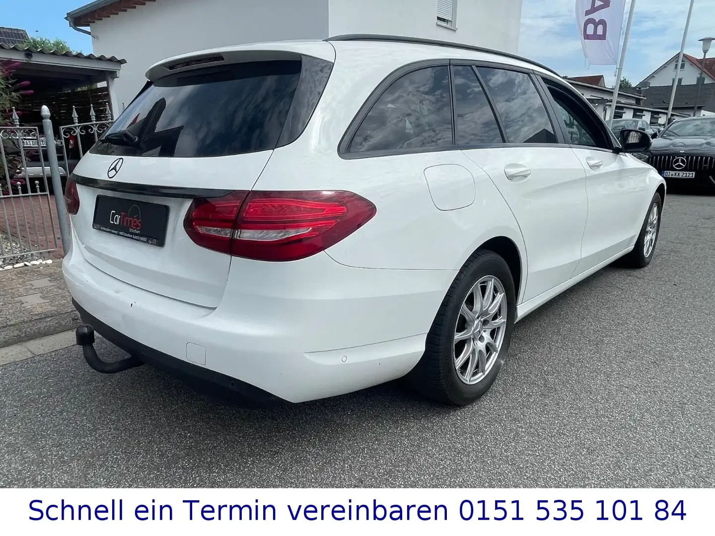Mercedes-Benz C 200 T-Modell d G-Tronic Plus/AHK/1.Hand/TÜV N Weiß - 2