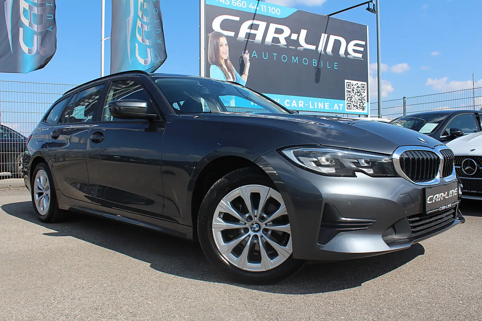 BMW 318 d 48 V Touring Aut. LED, Navi, Leder, Sportsitz... Grau - 1