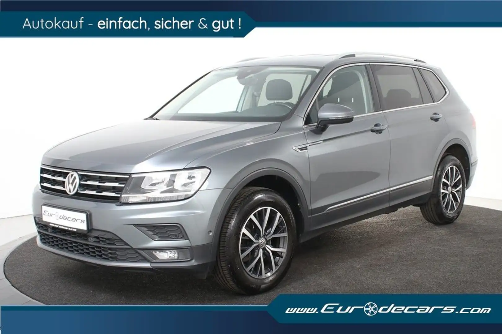 Volkswagen Tiguan Allspace 1.5 TSI DSG *1.Hand*Navi*SHZ*EHK Grijs - 1
