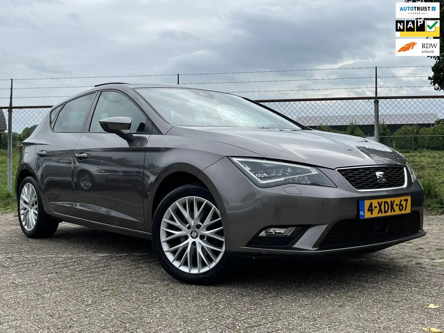 SEAT Leon 1.4 TGI Style Panoramadak Adap. Cruise Leer Stoelv Grau - 1