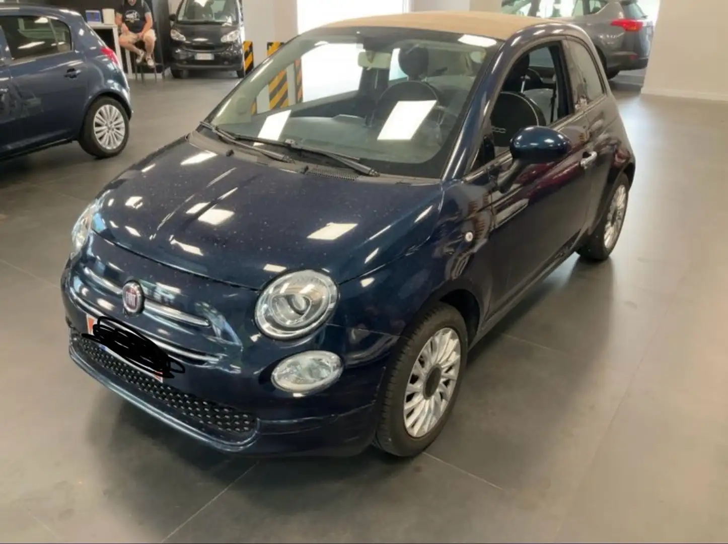 Fiat 500C 500C III 2015 1.2 Lounge 69cv my18 Blauw - 2