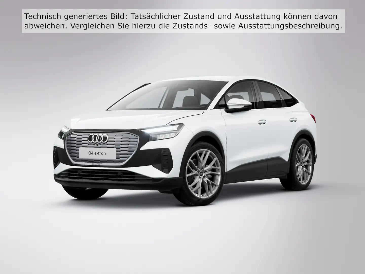 Audi Q4 e-tron Sportback 35 KAMERA SITZHZ NAVI LM21 Weiß - 2