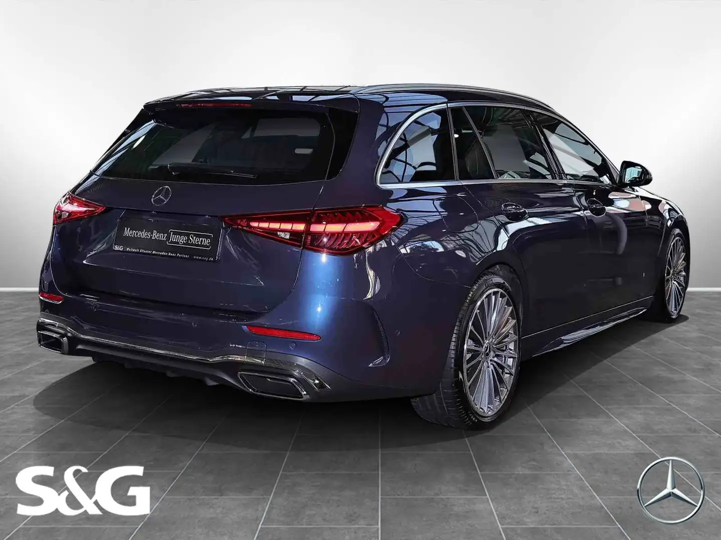 Mercedes-Benz C 180 T AMG PANO+TOTWINKEL+DISTRONIC+MEMORY+19" Blau - 2
