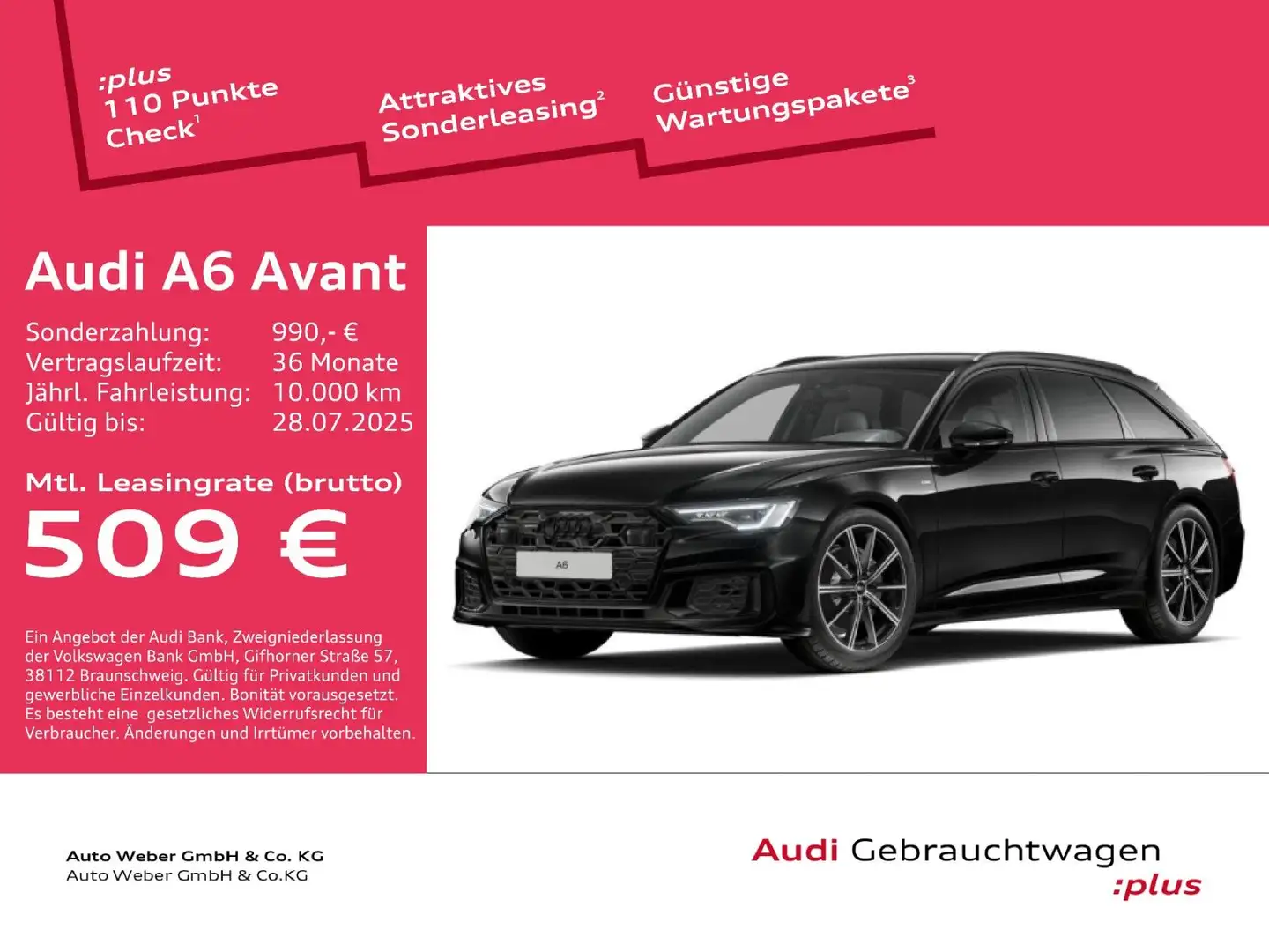 Audi A6 Avant 50TDI qu S LINE BLACK PANO AHK MATRIX Schwarz - 1