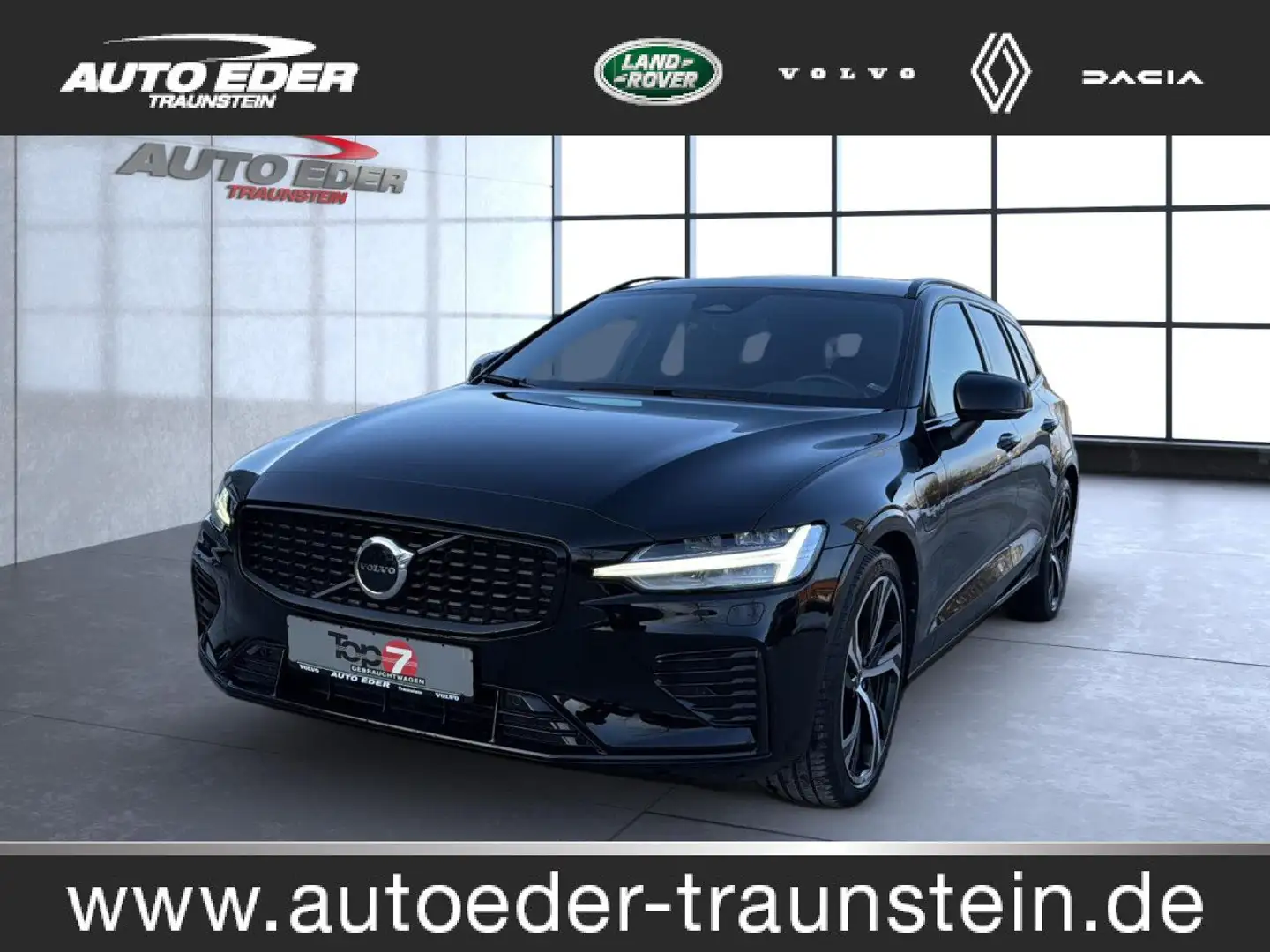 Volvo V60 Plus Dark Recharge Plug-In Hybrid AWD Navi LED Noir - 1
