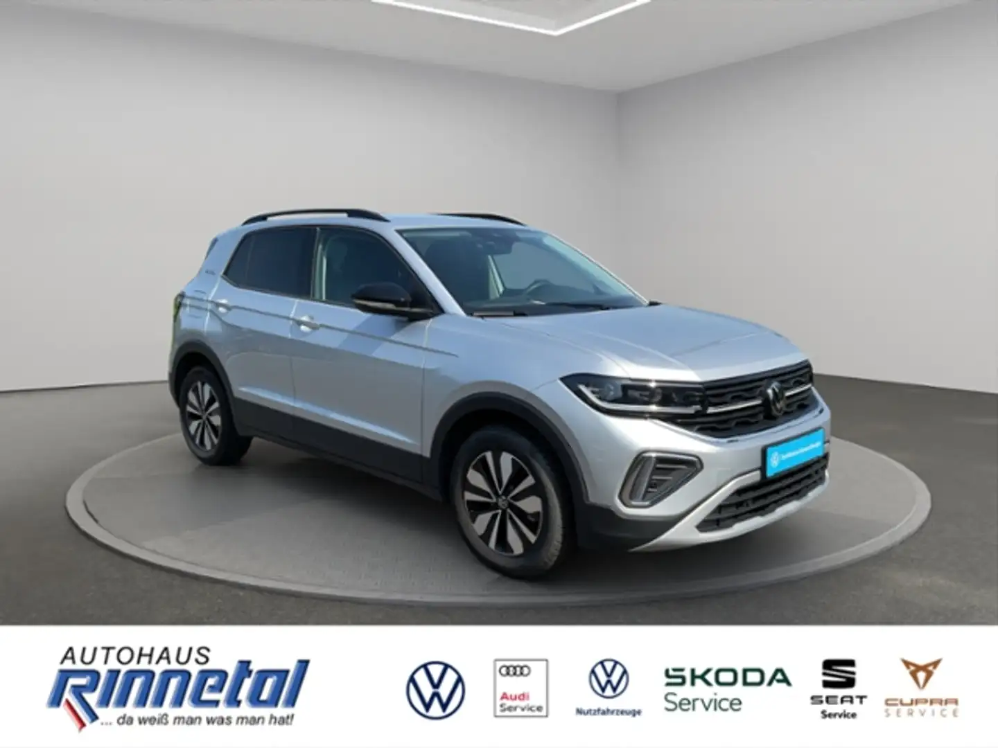 Volkswagen T-Cross 1.0 TSI Goal MATRIX LED+NAVI+KLIMAAUT+ACC+SITZHZG Silber - 2