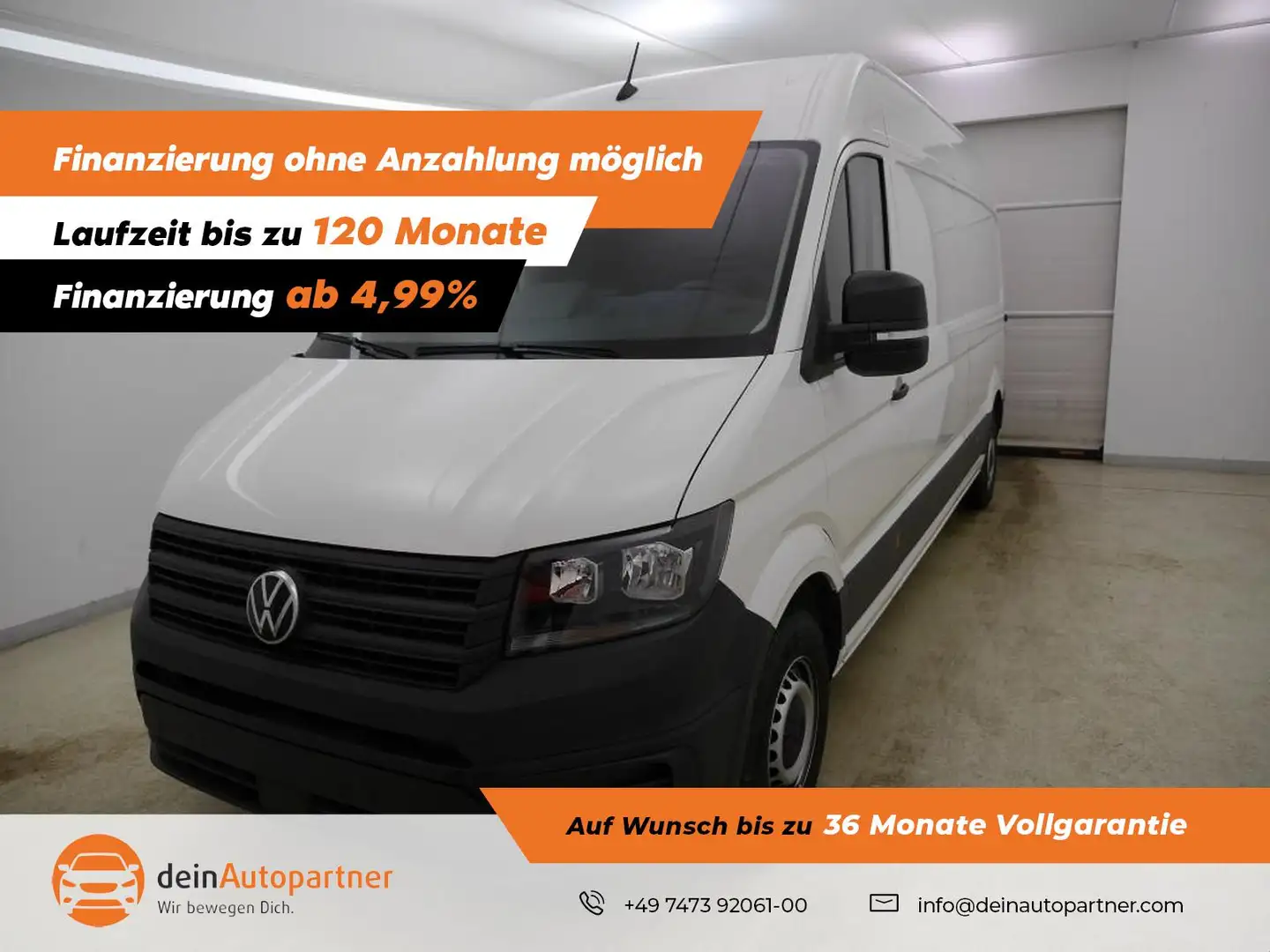 Volkswagen Crafter Kasten  35 LR Hochdach FWD KLIMA/AHK/RFK/DAB/PDC Weiß - 1