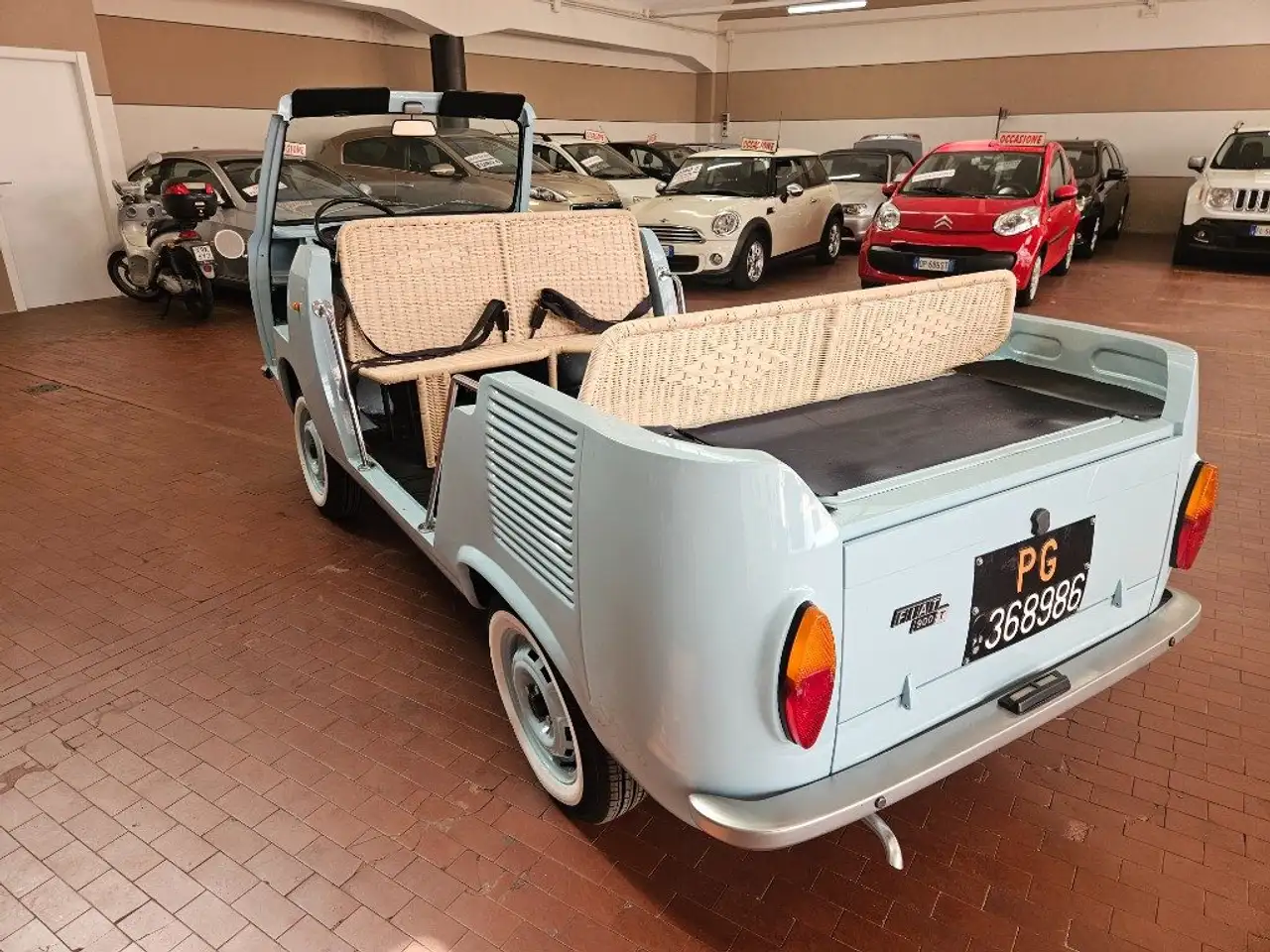 Fiat 900 PULMINO OMOLOGATO APERTO SPIAGGINA 8 posti JOLLY, foto 6