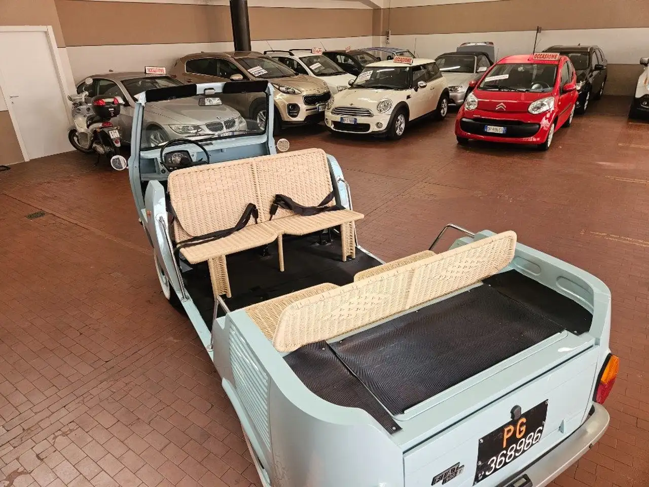 Fiat 900 PULMINO OMOLOGATO APERTO SPIAGGINA 8 posti JOLLY, foto 7