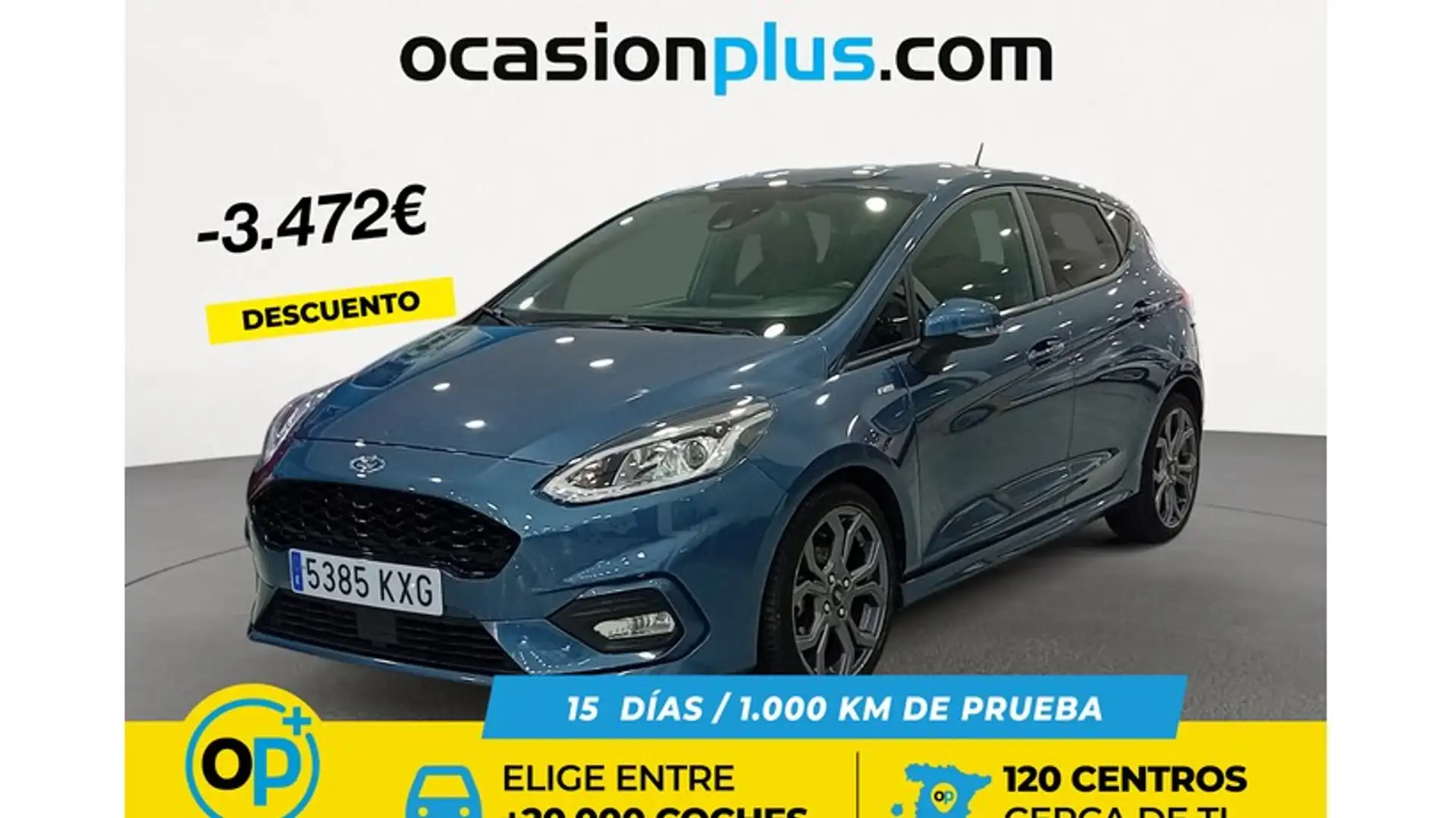 Ford Fiesta 1.0 EcoBoost S/S ST Line 100 Blau - 1