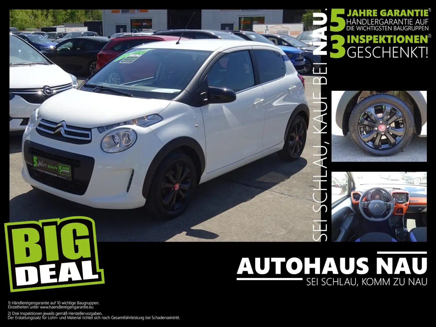 Citroen C1 1.0 Urban Ride *Kamera* inkl. Big Deal! White - 1
