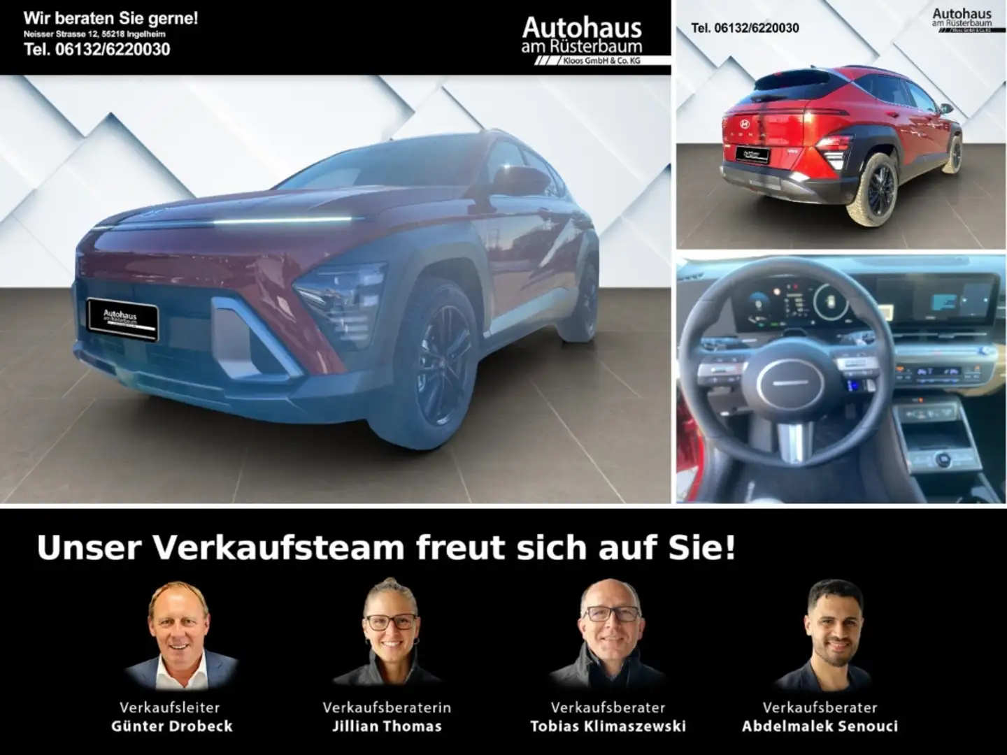 Hyundai KONA Trend Hybrid 2WD (MY25) 1.6 el. Heckklappe, Lichtp Rot - 1