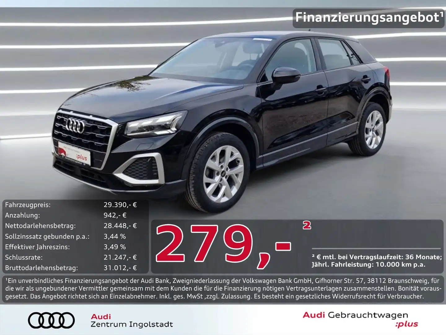 Audi Q2 35 TFSI NAVI+ MATRIX AHK 17" Advanced Schwarz - 1