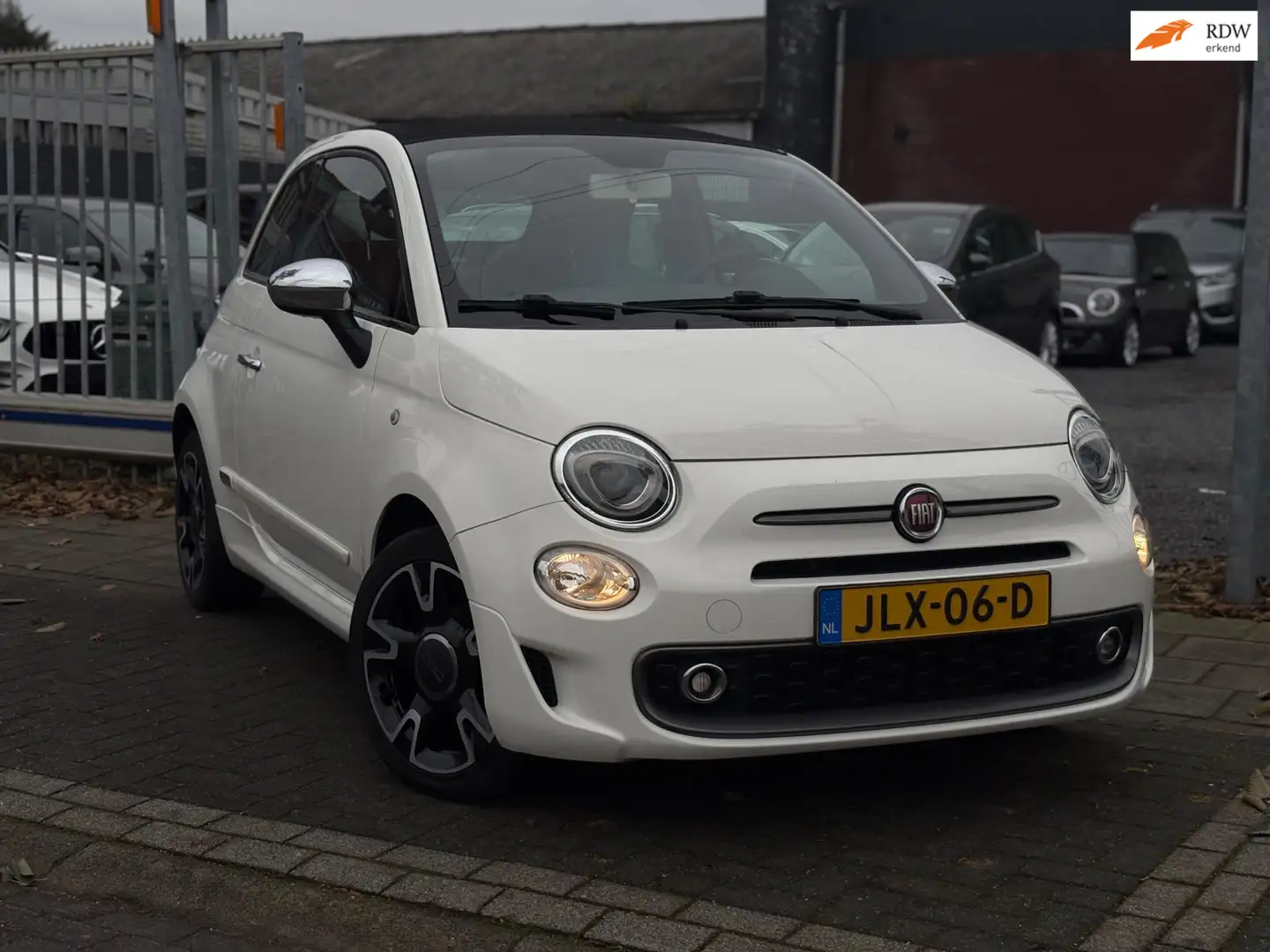 Fiat 500C 1.2 Facelift Sport uitgevoerd | 17” LMV | Half led Blanc - 1