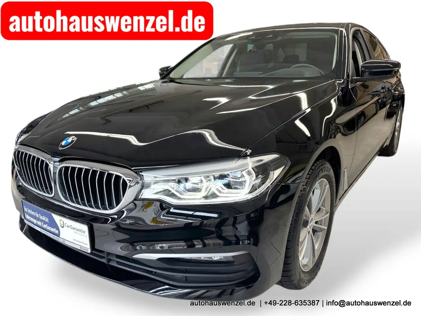 BMW 520 i Lim. LEDER HEAD-UP STANDHEIZUNG AHK KOMFORTSITZE Schwarz - 1
