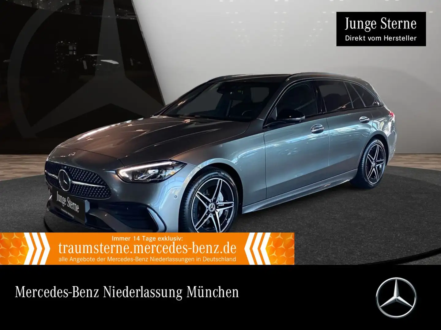 Mercedes-Benz C 300 T AMG+NIGHT+360+AHK+LED+KEYLESS+9G Grau - 1