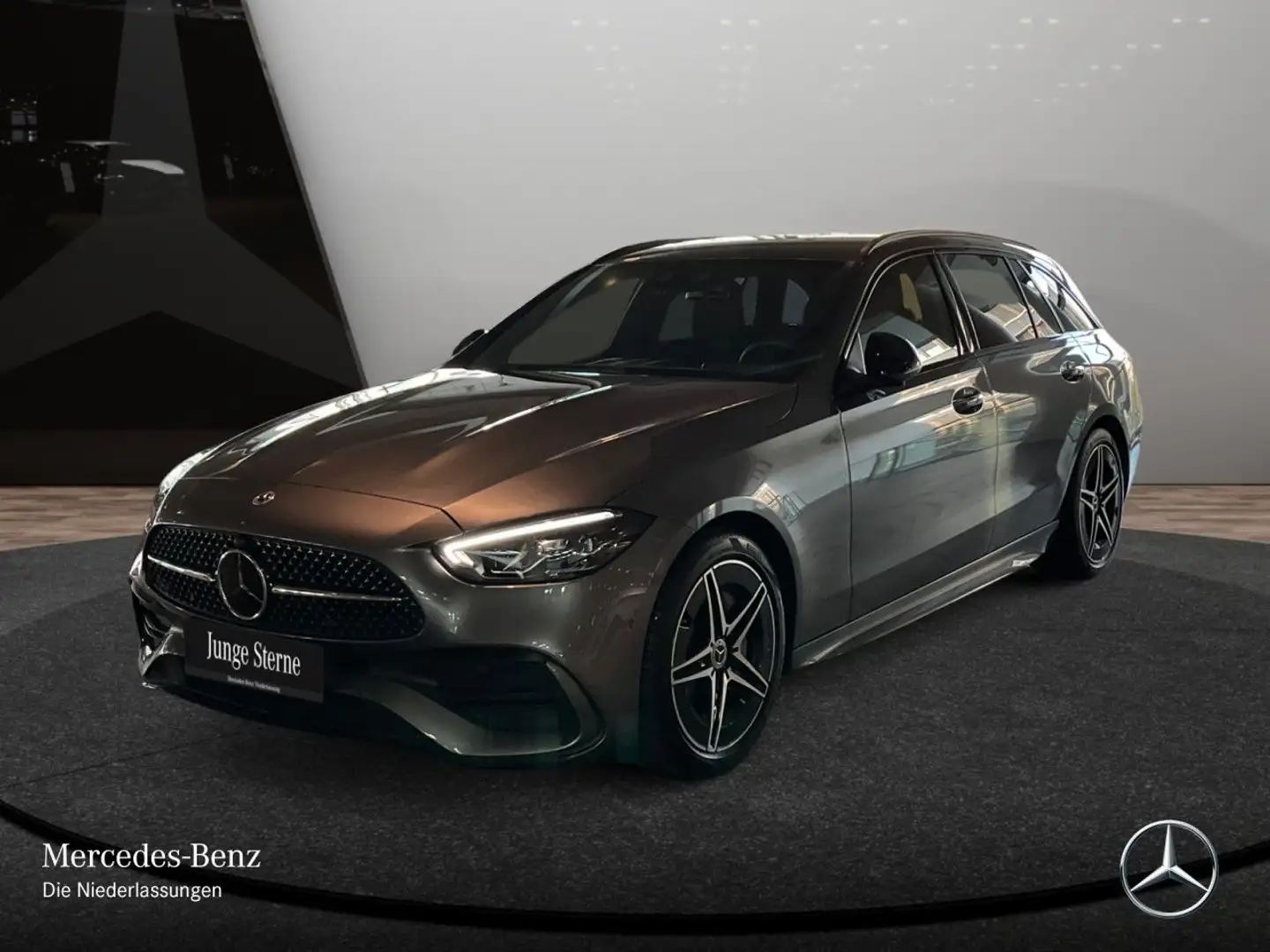 Mercedes-Benz C 300 T AMG+NIGHT+360+AHK+LED+KEYLESS+9G Gris - 2