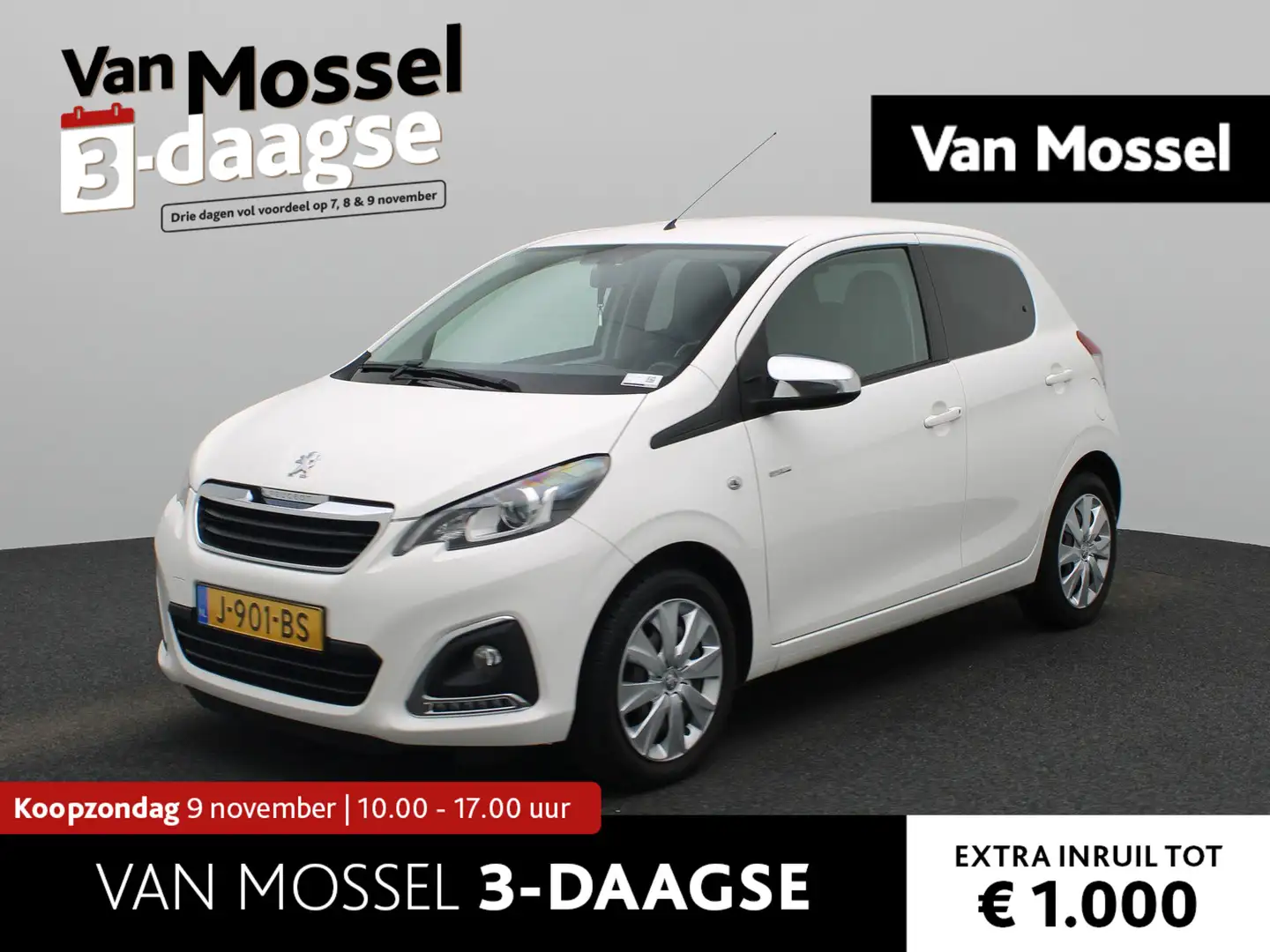 Peugeot 108 1.0 e-VTi Style | Airco | Bluetooth | elec. spiege Blanc - 1
