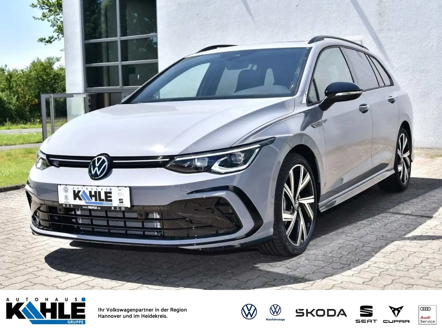Volkswagen Golf Variant 2.0 TDI DSG R-Line Pano IQLight AHK Komfort BusiPr Grau - 1