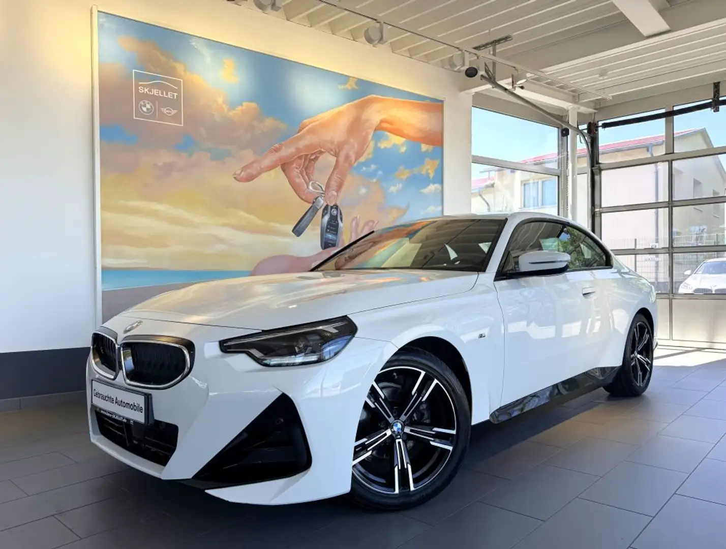 BMW 218 i Coupe Aut. M SPORT LED+NAV-LiveC+SPUR+TEMP+ Blanc - 1