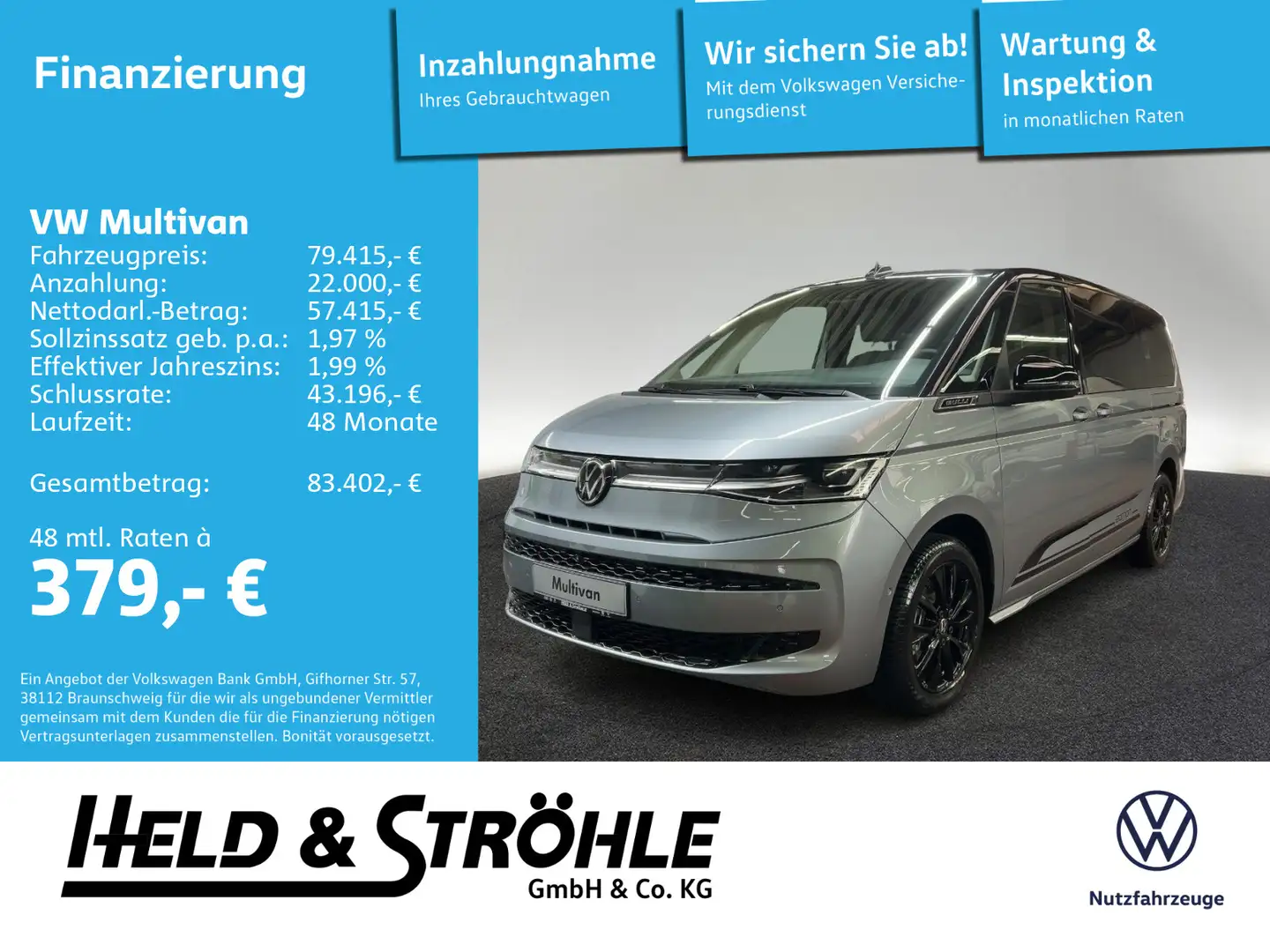 Volkswagen T7 Multivan T7 Multivan Edition 2.0 TDI DSG LÜ AHK PANO STHZ Plateado - 1