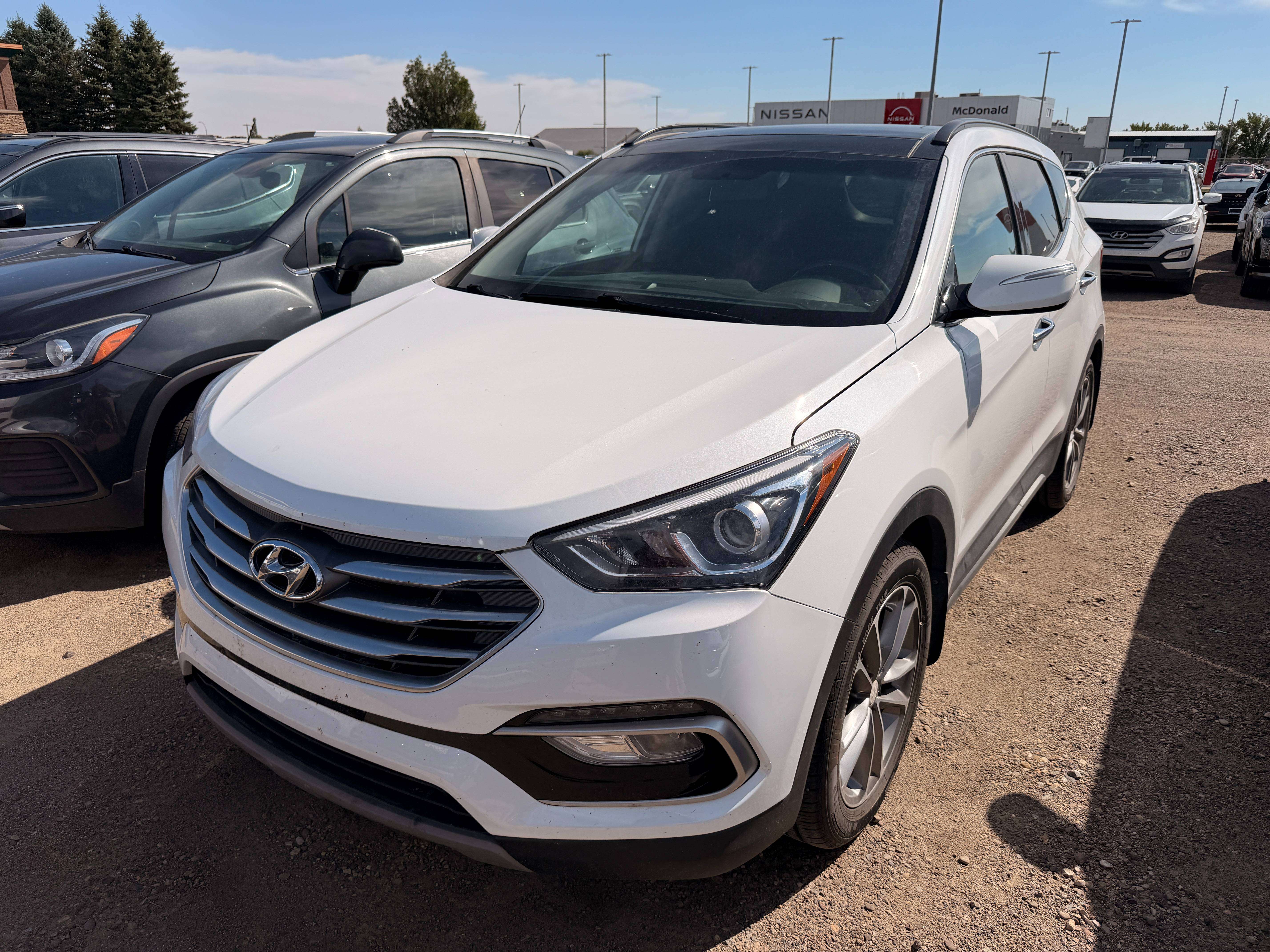 White 2018 Hyundai Santa Fe Sport SUV / Crossover  6-Speed Automatic