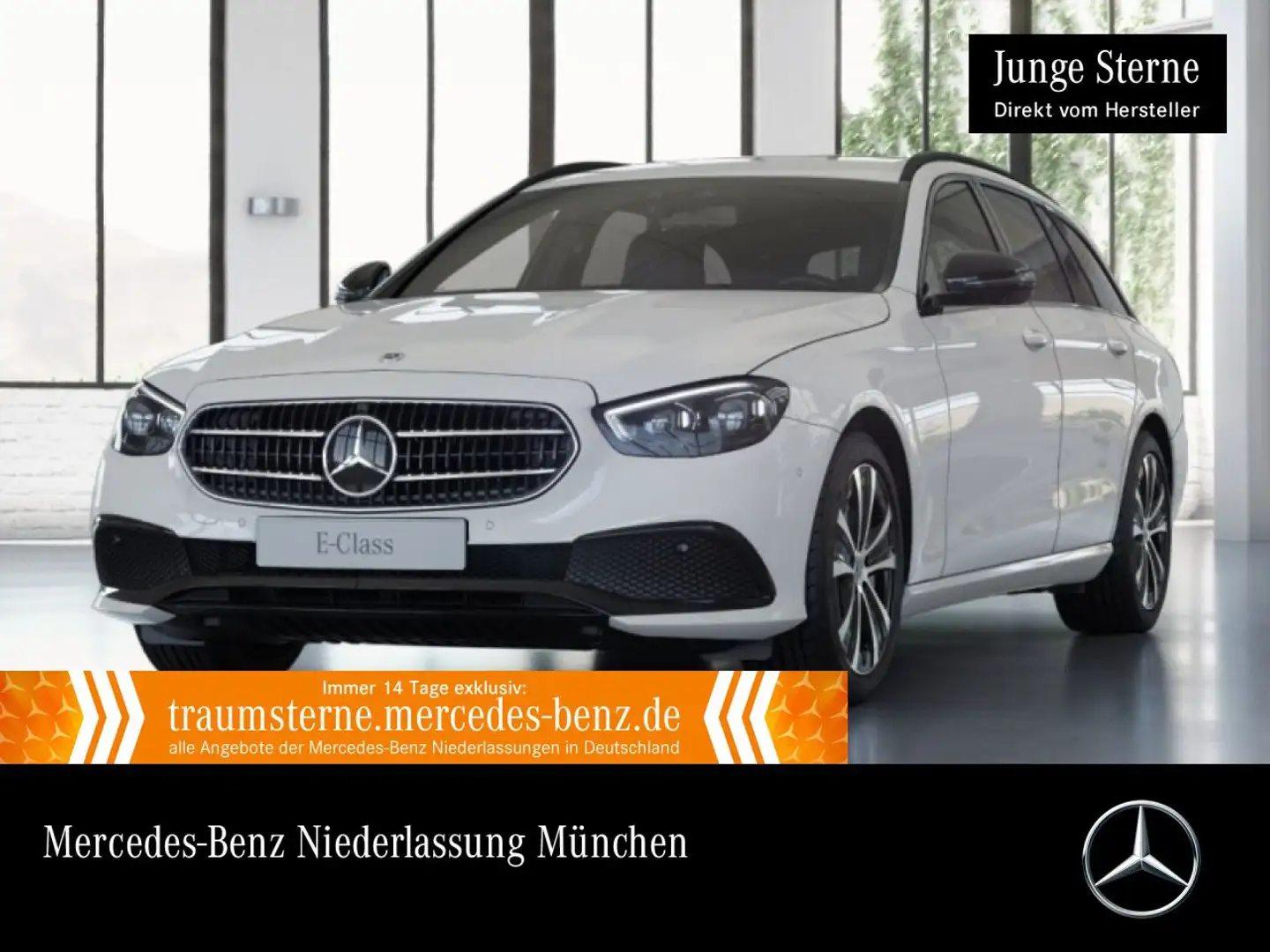 Mercedes-Benz E 300 de T 4M AVANTG+NIGHT+360+MULTIBEAM+FAHRASS Weiß - 1