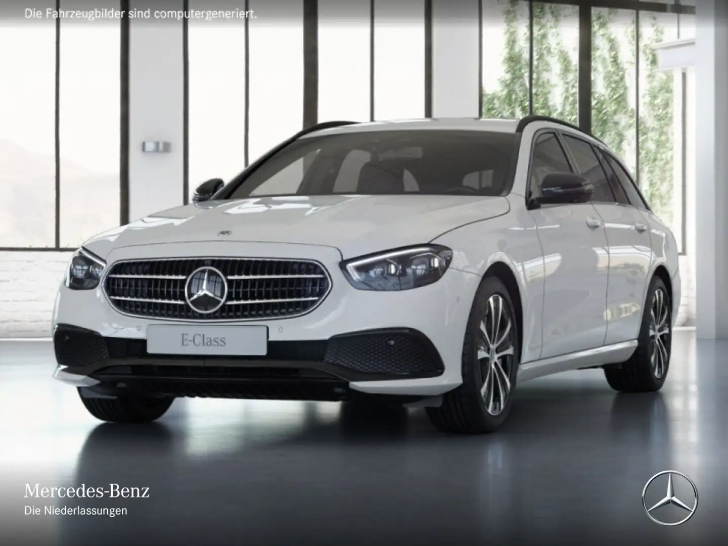 Mercedes-Benz E 300 de T 4M AVANTG+NIGHT+360+MULTIBEAM+FAHRASS Weiß - 2