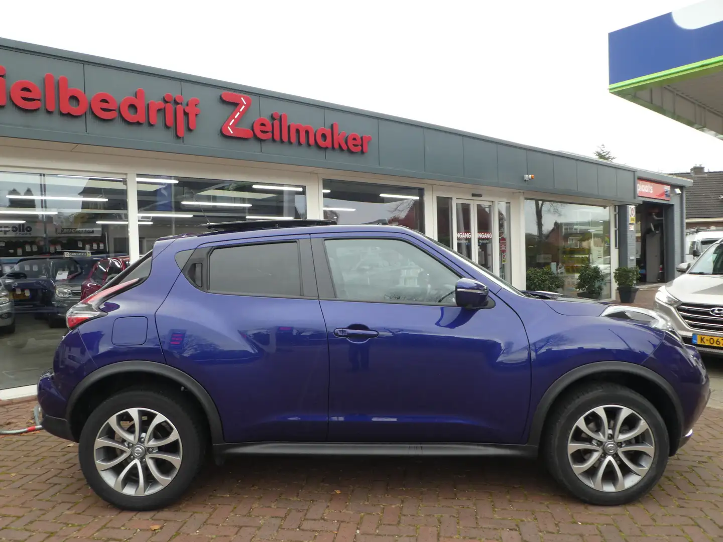 Nissan Juke 1.6 Acenta Automaat, Navi, Pano/schuifdak, Camera Blauw - 2