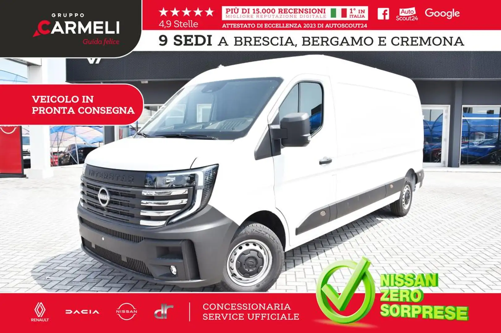 Nissan Interstar fwd 35 2.0 dci 150cv L3H2 N Connecta - AUTOCARRO Bianco - 1
