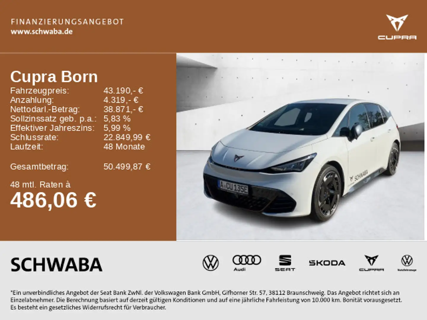 CUPRA Born Edition Dynamic HdUp*NAV*ACC*SENNHEISER*20" Weiß - 1