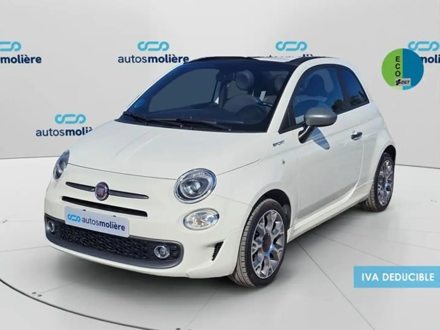 Fiat 500C 1.0 Hybrid Sport 52kW Blanc - 1