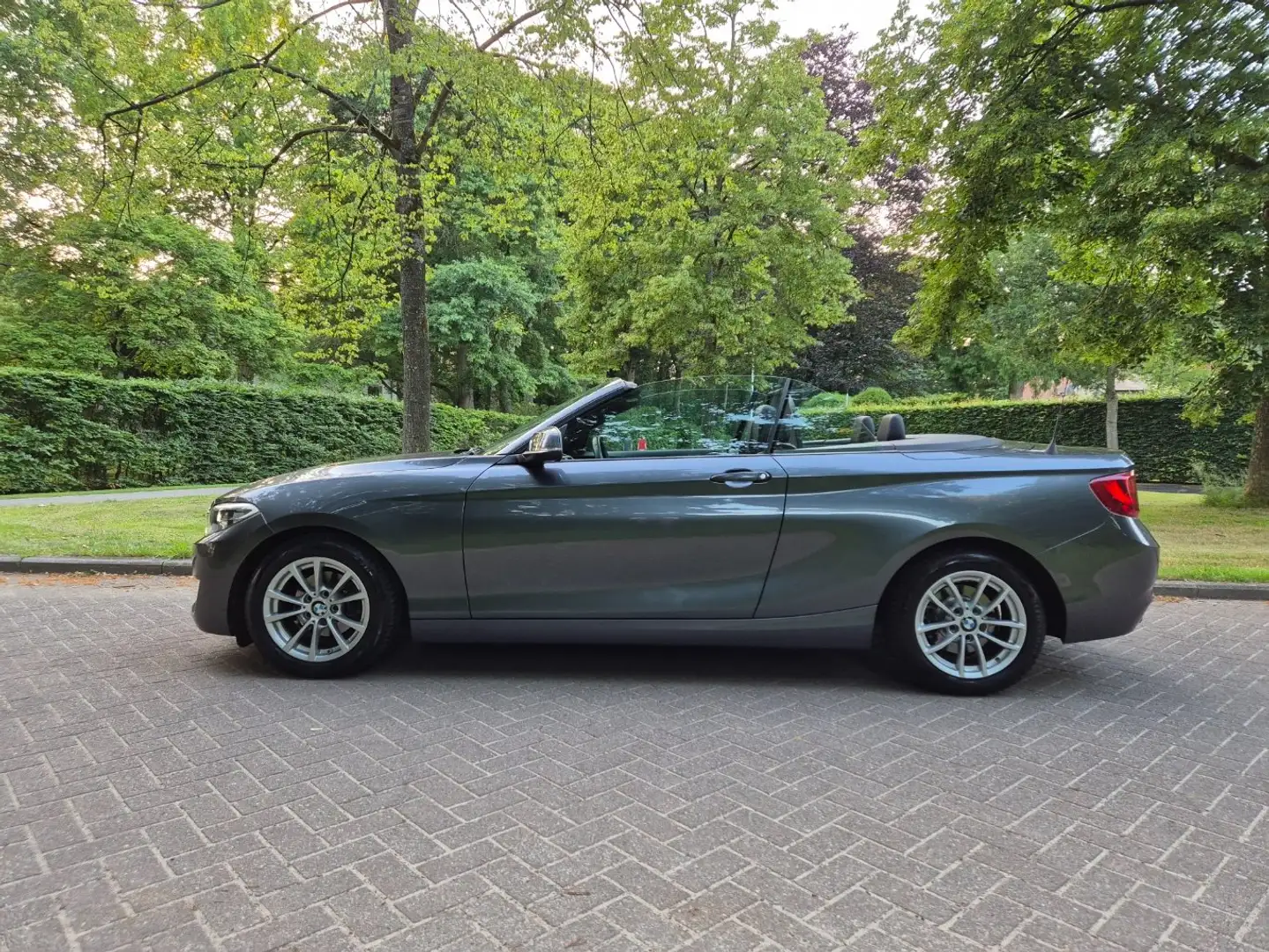 BMW 218 i Cabriolet Automaat Camera Leer Sportzetels Gris - 2