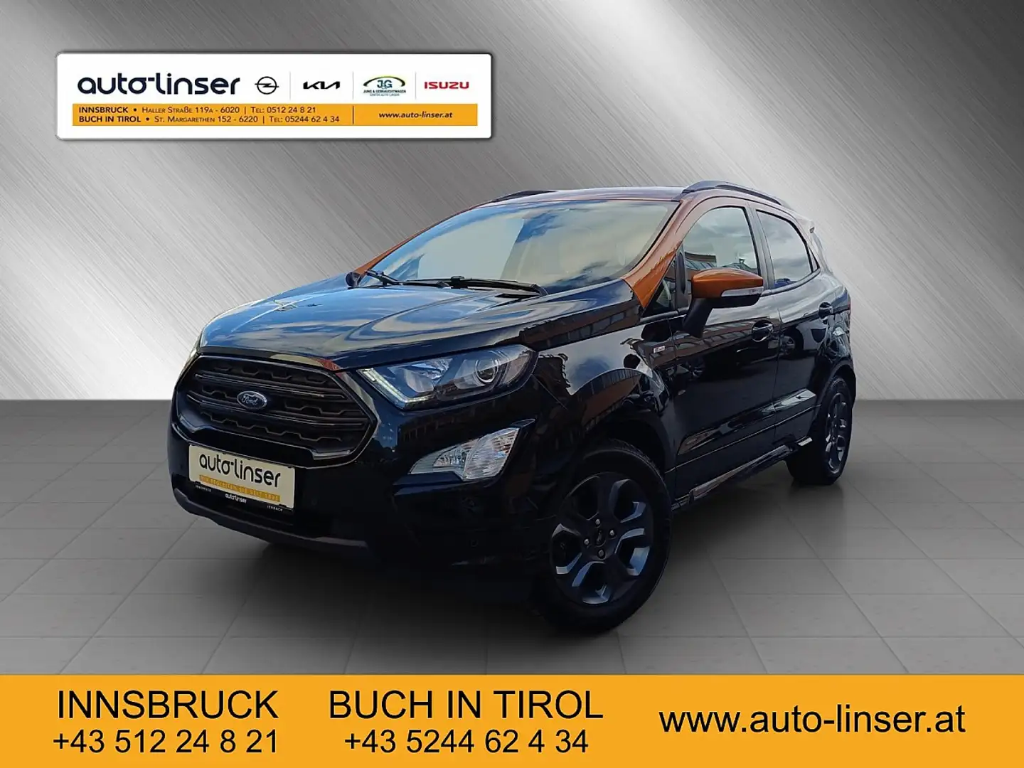 Ford EcoSport 1,0 EcoBoost ST-Line Schwarz - 1