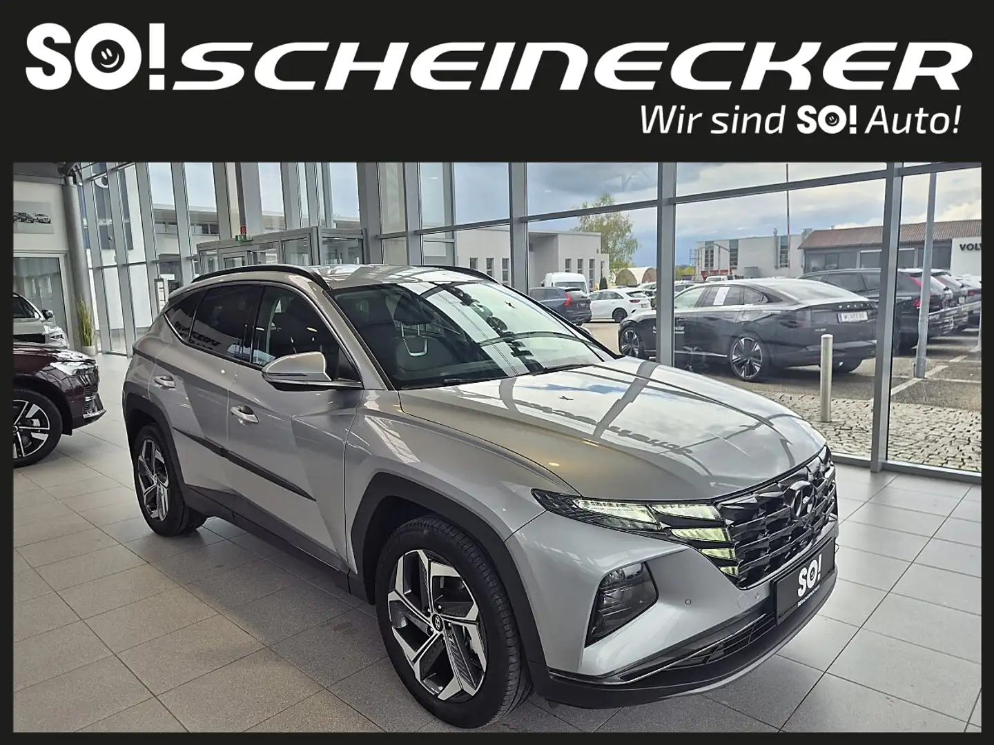Hyundai TUCSON Tucson 1,6 T-GDI Hybrid 4WD Prestige Line Aut. Silber - 1