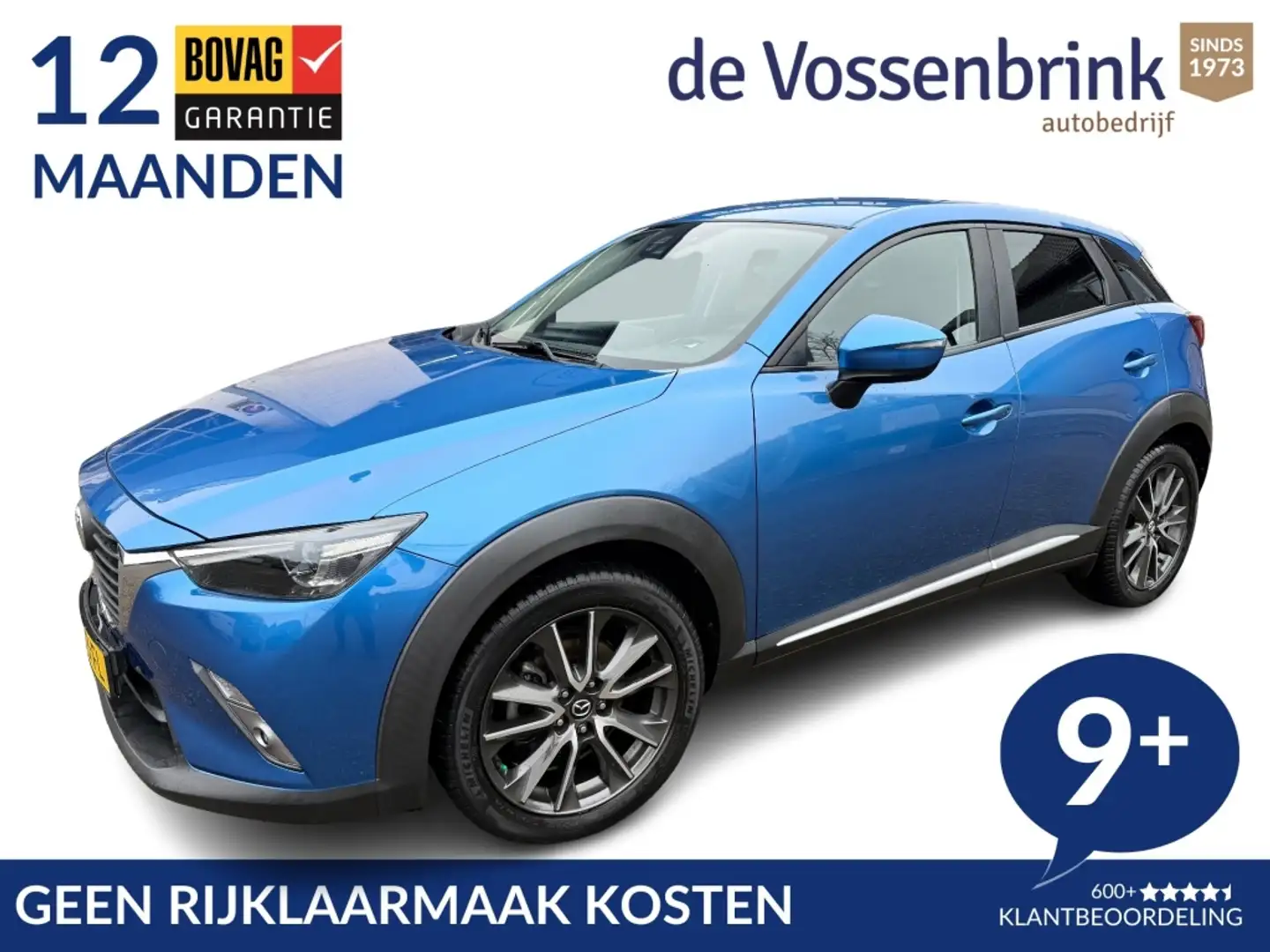 Mazda CX-3 2.0 SAG 120pk GT-M *Geen Afl. kosten* Blauw - 1